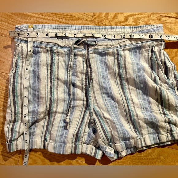 James Per-Se Striped Modal Shorts Elastic Waistband Blue & White Size Large - Picture 8 of 10
